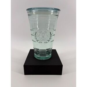 Starbucks 2013 Recycled Glass Tumbler 16oz Sea Green (No Straw) Made in Spain